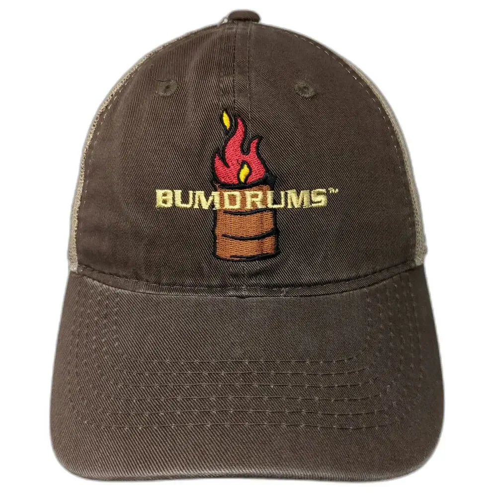 Outdoor Cap Bumdrums Baseball Cap Brown One Size Mesh Back Strapback Hat Flame